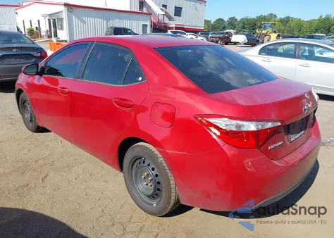 2015 Toyota Corolla Le z USA, uszkodzony, nr VIN 2T1BURHE8FC351416